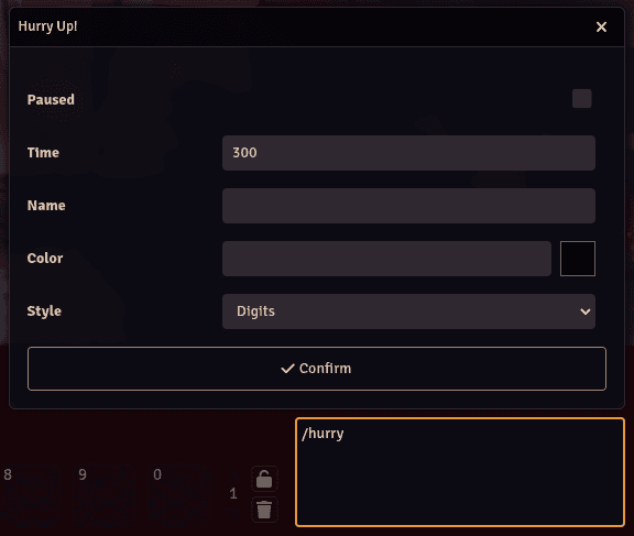 Configuration Window