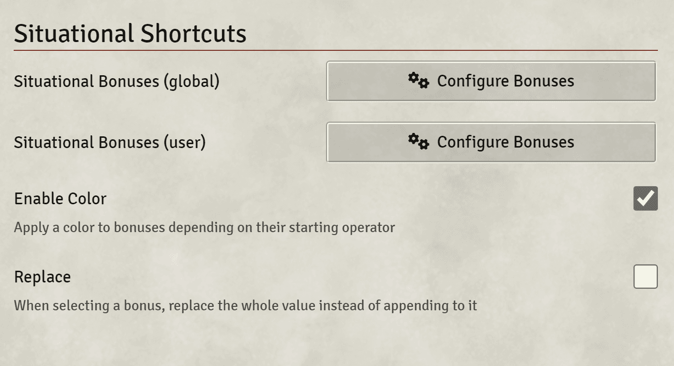 Module Settings